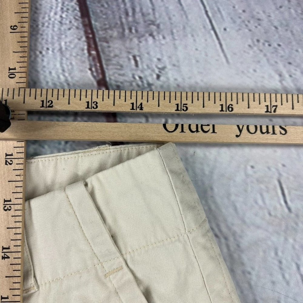Kavu Womens Chino Hiking Shorts Sz 10 Beige 100% Cotton 6" Inseam - Picture 3 of 11
